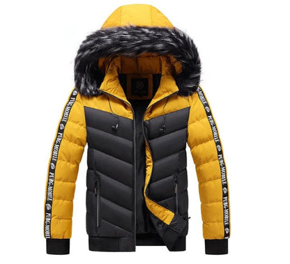 Berno - Herren Winterjacke Zwei-Farben-Design - IdealeKleiden