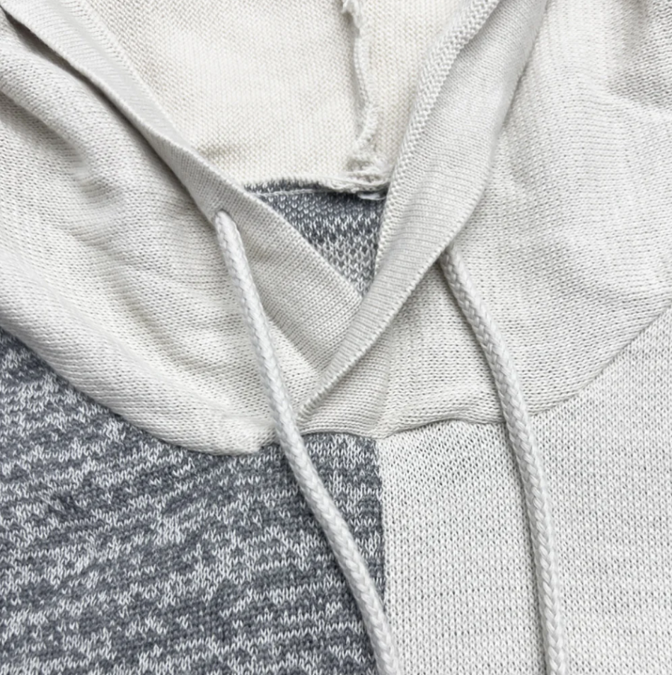 Stylischer Patchwork-Hoodie für Herren Modern Design - IdealeKleiden
