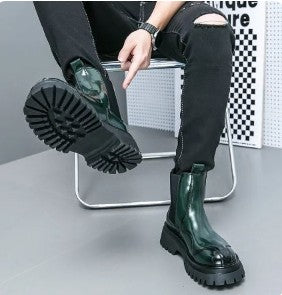 Lederstiefel Damen Schwarz Elegant - IdealeKleiden