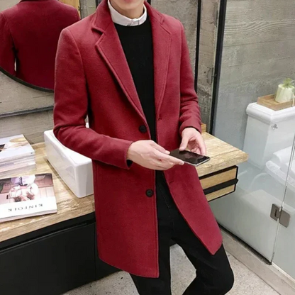 Herren Wollmantel Elegant Bürojacke