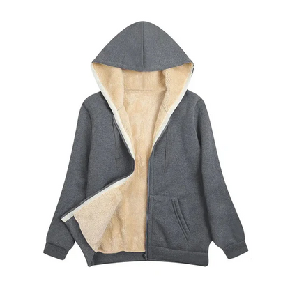 Women's Winter Jacket Hood Faux Fur Lining