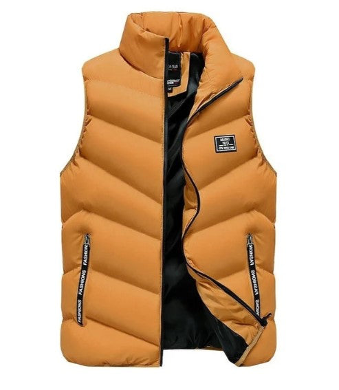 Men's Sleeveless Modern Transitional Jacket