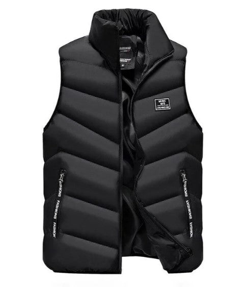 Men's Sleeveless Modern Transitional Jacket