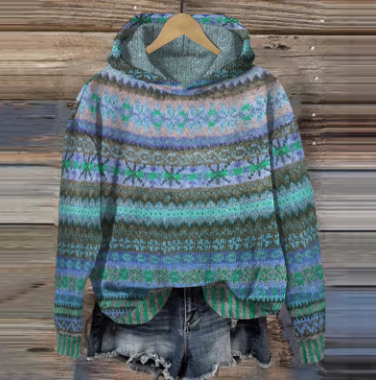 Women's Retro Style Hoodie