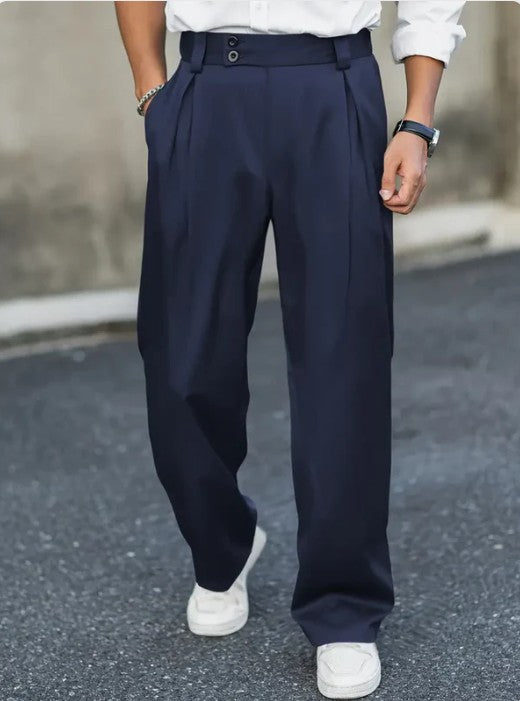 Comfortable Men's Loose Fit Trousers