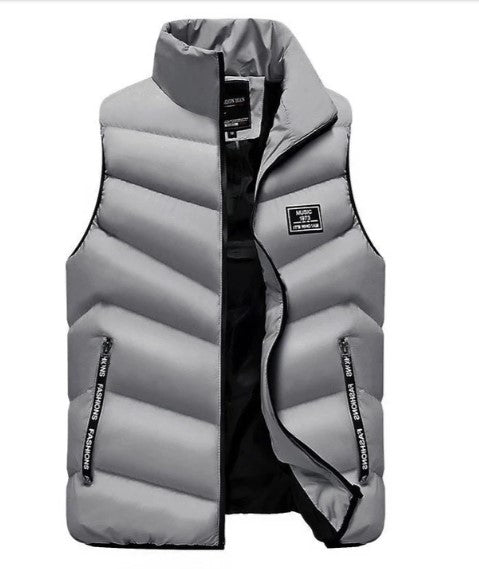 Men's Sleeveless Modern Transitional Jacket