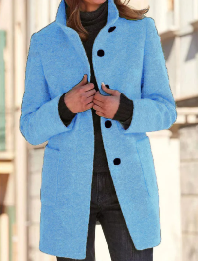 Elegant Button-Down Coat for Women Style