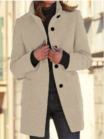 Elegant Button-Down Coat for Women Style