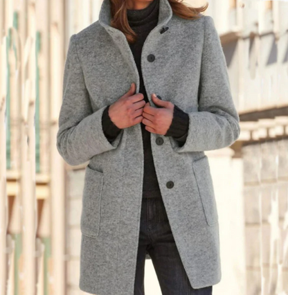Elegant Button-Down Coat for Women Style