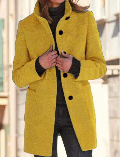 Elegant Button-Down Coat for Women Style