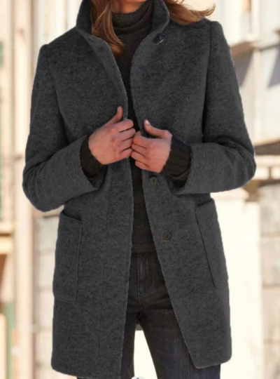 Elegant Button-Down Coat for Women Style