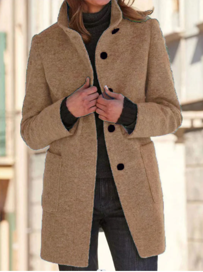 Elegant Button-Down Coat for Women Style
