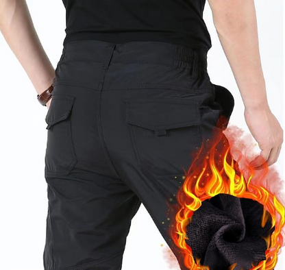 Men's Winter Cargo Pants Black