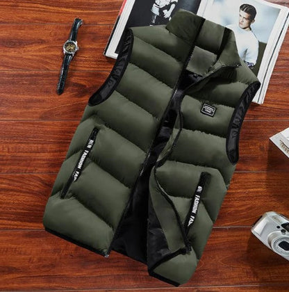 Men's Sleeveless Modern Transitional Jacket