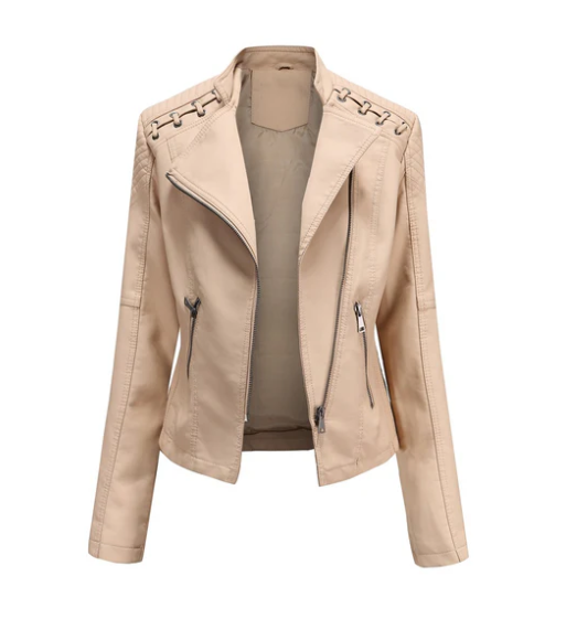 Sani - Elegant Leather Jacket Women's Fashion