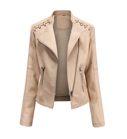 Sani - Elegant Leather Jacket Women's Fashion