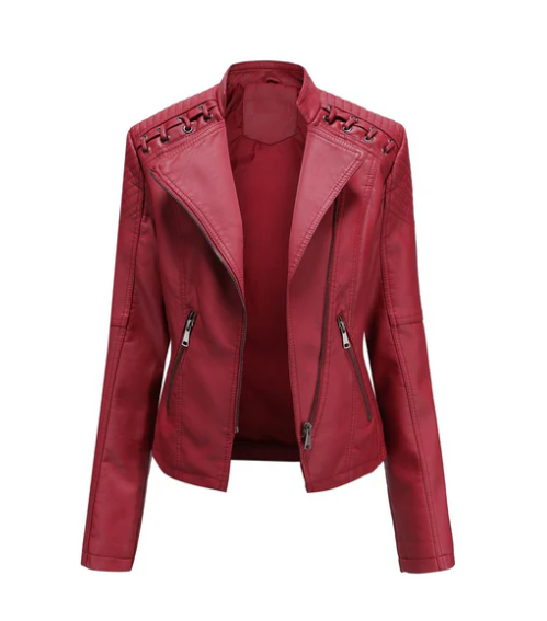 Sani - Elegant Leather Jacket Women's Fashion