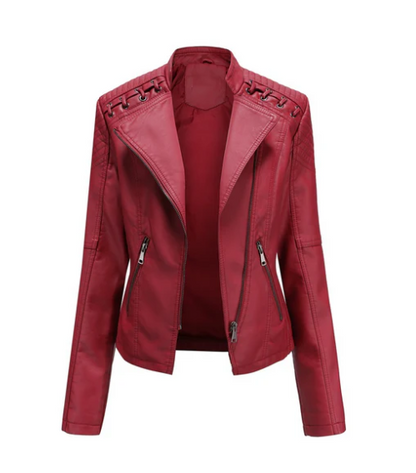 Sani - Elegant Leather Jacket Women's Fashion