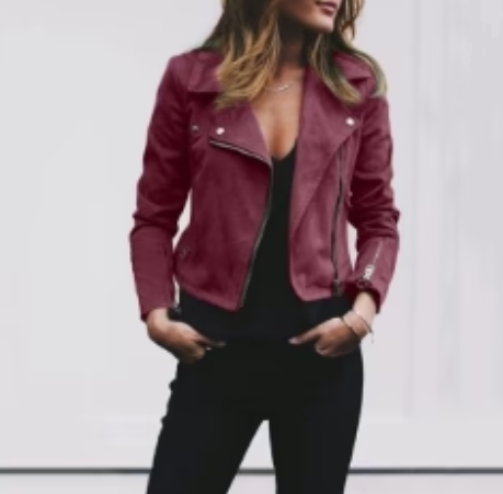 Stylish Women's Zip-Up Jacket Elegant