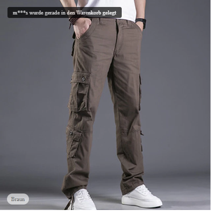 David - Men's Cargo Trousers Modern Slimfit