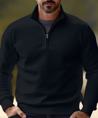 Comfortable Men's Quarter-Zip Pullover Casual