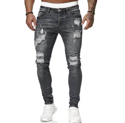 Herren Jeans Slim Fit Trendy Casual