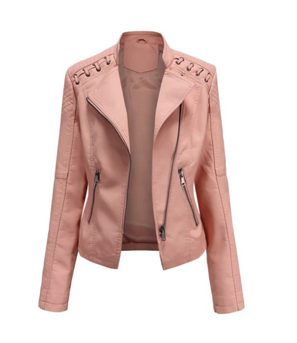 Sani - Elegant Leather Jacket Women's Fashion