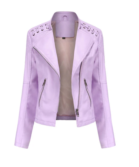 Sani - Elegant Leather Jacket Women's Fashion
