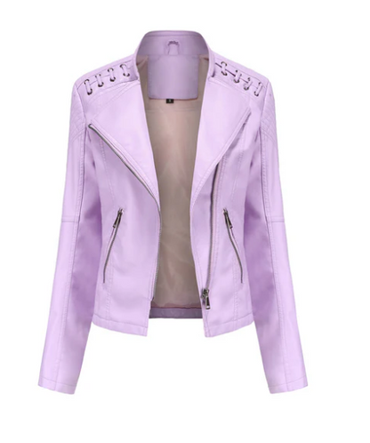 Sani - Elegant Leather Jacket Women's Fashion