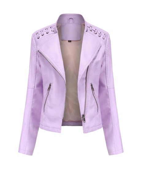 Sani - Elegant Leather Jacket Women's Fashion