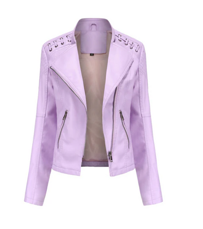 Sani - Elegant Leather Jacket Women's Fashion