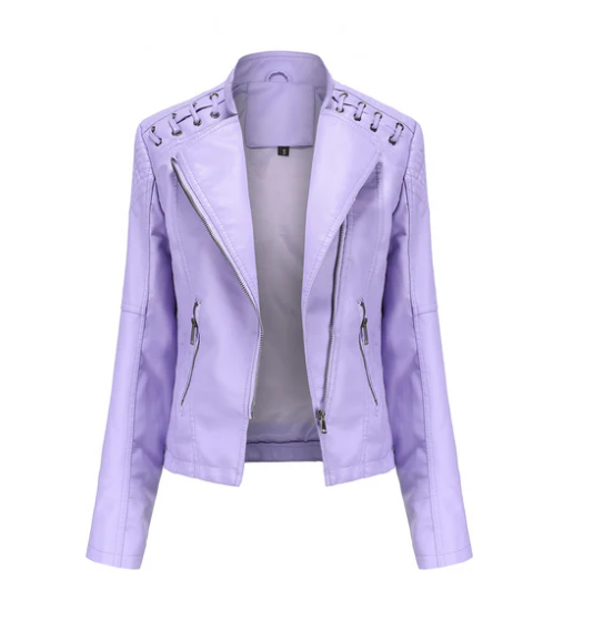 Sani - Elegant Leather Jacket Women's Fashion