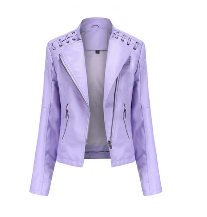 Sani - Elegant Leather Jacket Women's Fashion
