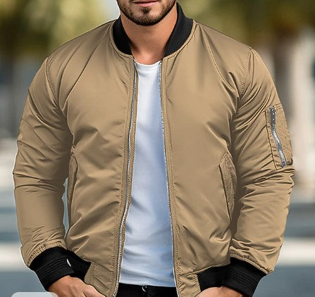 Men's Black Modern Bomber Jacket