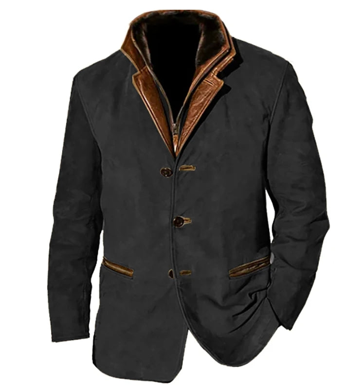 Men's Modern Suede Leather Jacket