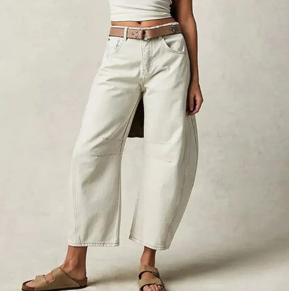 Stylische Frauenhose Weite Bein Damenhose