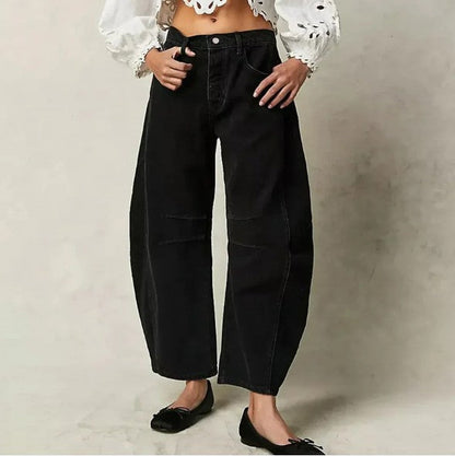 Stylische Frauenhose Weite Bein Damenhose