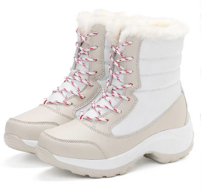 Warm Winter Boots Plus Size Faux Fur Trim