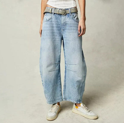 Stylische Frauenhose Weite Bein Damenhose