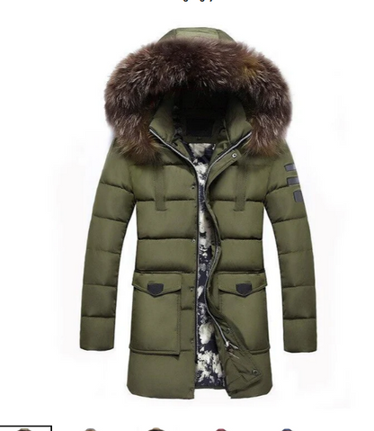 Men's Transition Jacket with Fur Trim, Elegant