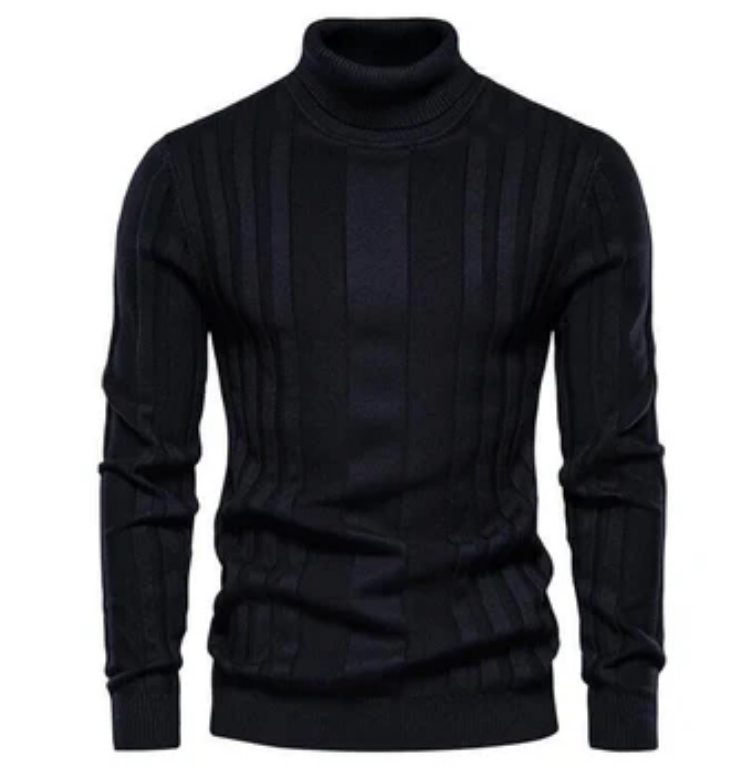 Slim Fit Roll Neck Jumper Modern Design