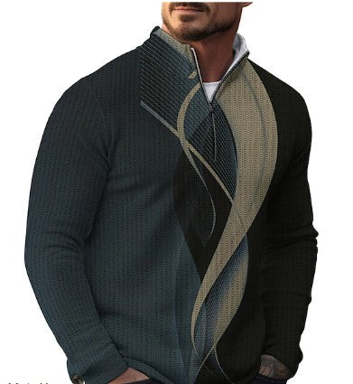 Casual Men's Sweater with Cool Prints