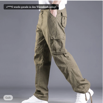 David - Men's Cargo Trousers Modern Slimfit