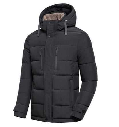 Men's Winter Jacket Detachable Hood Modern
