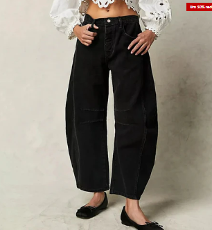 Bequeme Frauenjeans Weite Bein Komfort Fit - IdealeKleiden