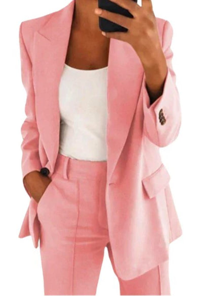 Men's Blazer Set: Suit Jacket and Trousers