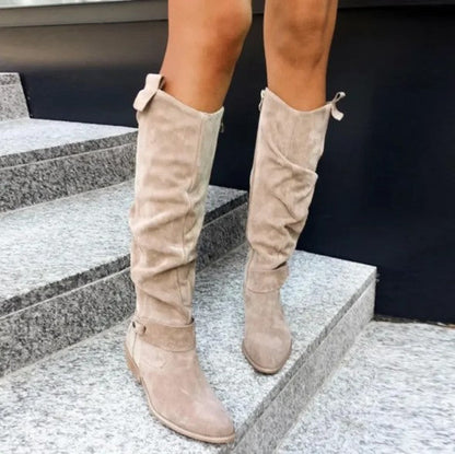 Kniehohe Stiefel Damen Modern Chic