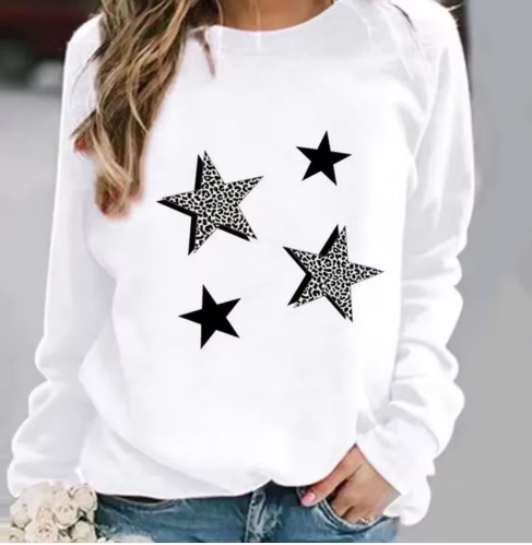 Grafik Pullover Baumwolle Trendy Design