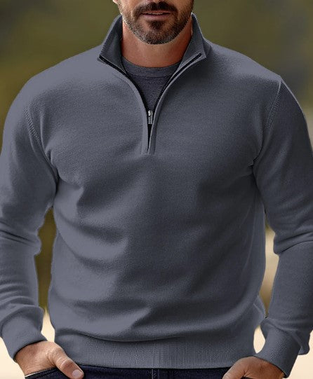 Comfortable Men's Quarter-Zip Pullover Casual