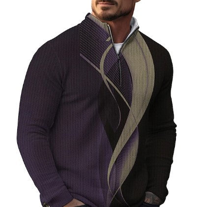 Casual Men's Sweater with Cool Prints